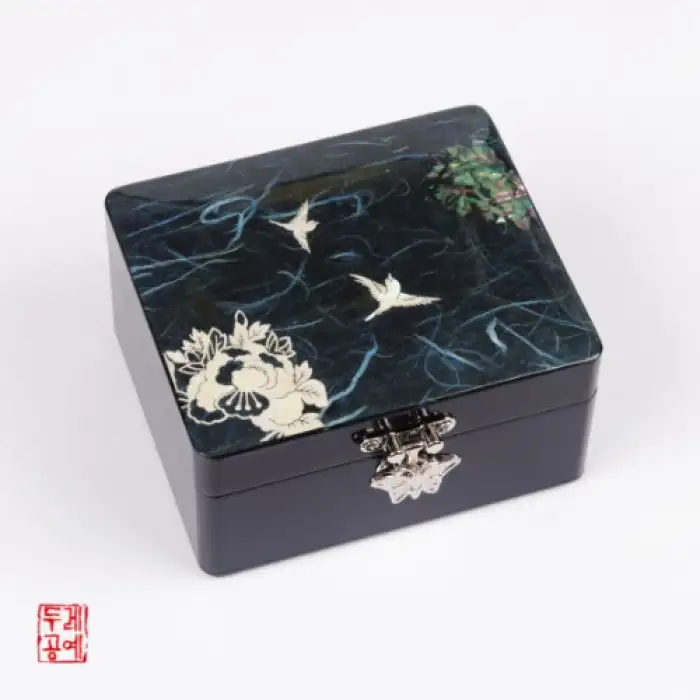 花鸟纹韩纸首饰盒