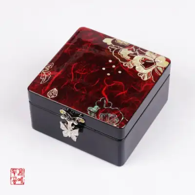 牡丹韩纸珠宝盒