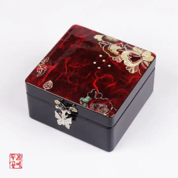牡丹韩纸珠宝盒