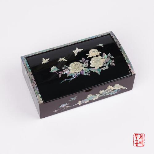 Peony and Butterfly Automatic Jewelry Box