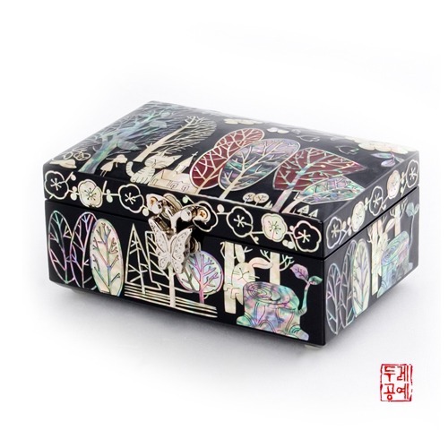 Forest Walk Jewelry Box (Black)
