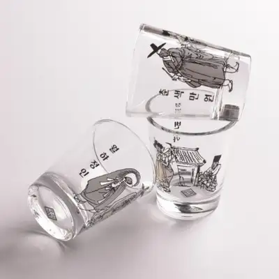 申潤福風俗圖變色燒酒杯套裝