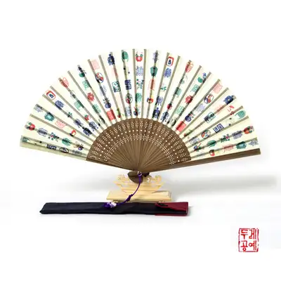 百寿百福折扇