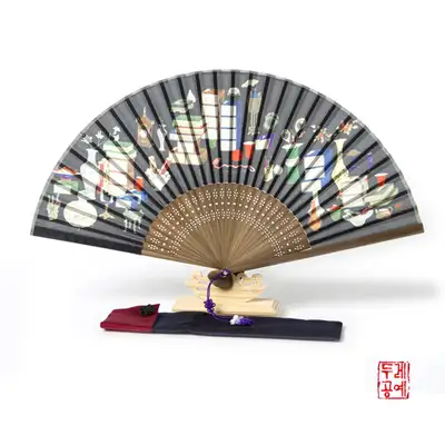 书画图折扇
