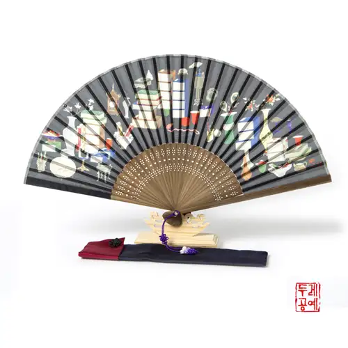 书画图折扇