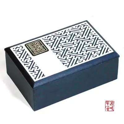 韩纸螺钿名片夹(青色)