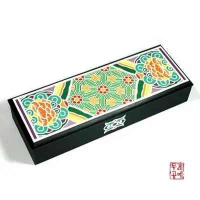 韩纸丹青笔筒(黑色)