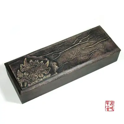 韩纸托怪笔筒(古色)