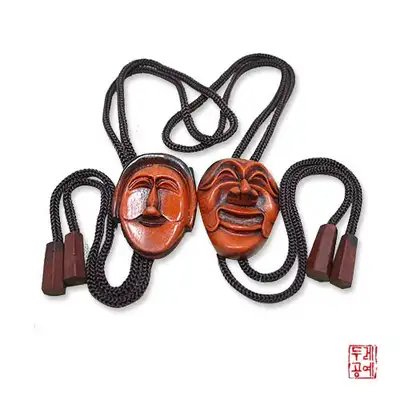 河回面具领带单肩包