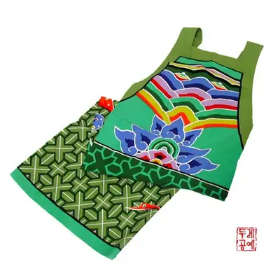 丹青纹围裙