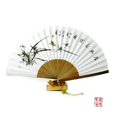 兰花折扇 25cm
