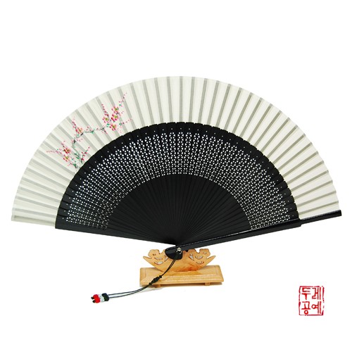 Colored Ink Painting Fan - 08