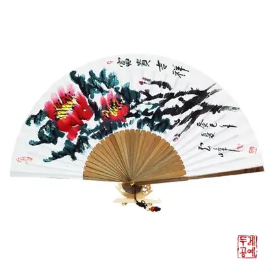云峰五竹扇 [牡丹]