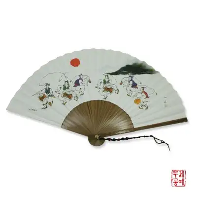 乌竹扇架_民俗画[农乐游戏]