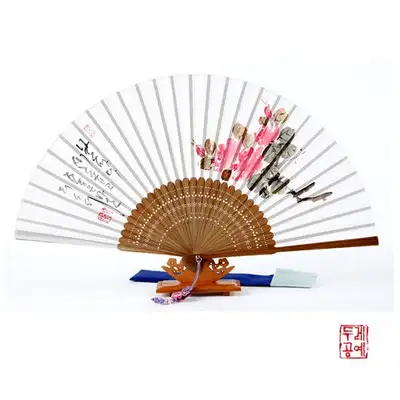 东洋画丝绸折扇