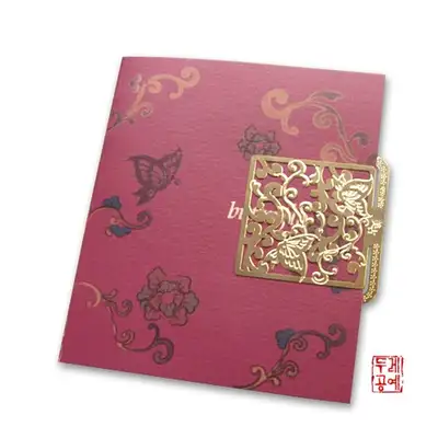 卡片书签-古典纹样蝴蝶