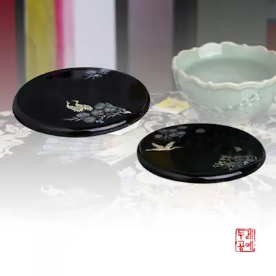 松鹤杯垫套装（2件）