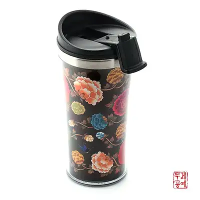 牡丹保溫杯