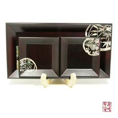 四君子圓形托盤組合