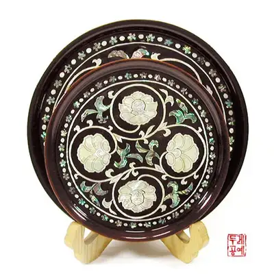 圓形托盤組合[牡丹]