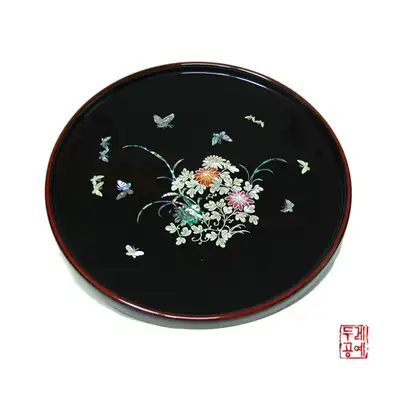 花蝴蝶圓形托盤