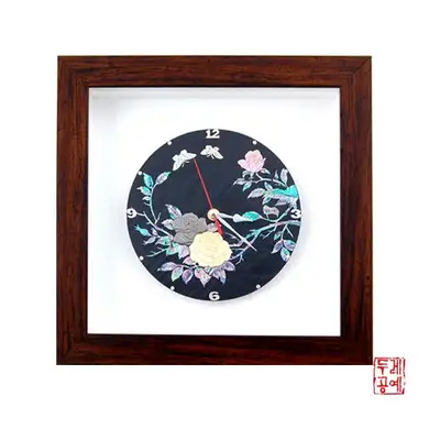 螺钿原牌时钟挂画(正方形)