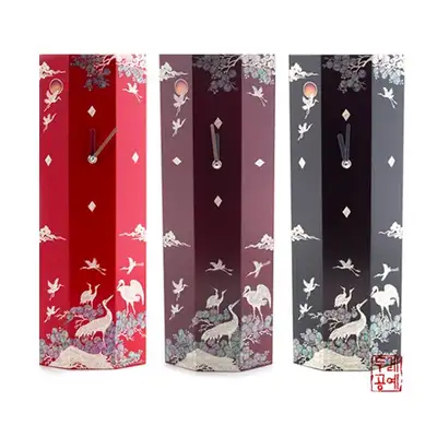 松鹤纹螺钿壁钟