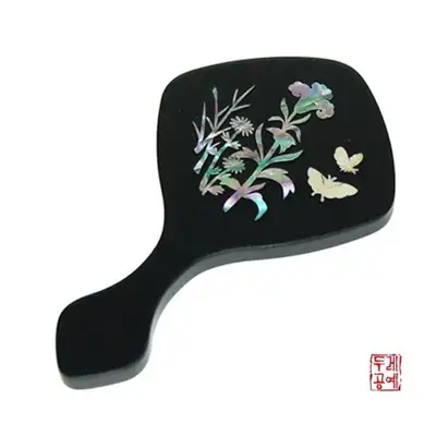 螺钿手镜_草虫图