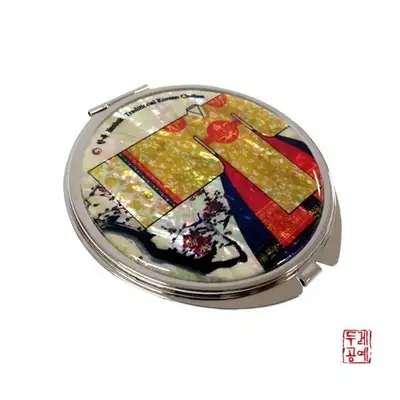 圆形手镜[大]_黄纹衫