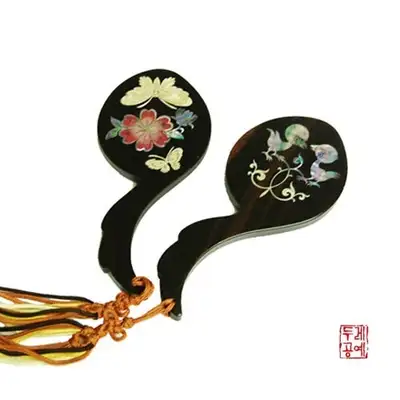 黑檀手镜_五月之花
