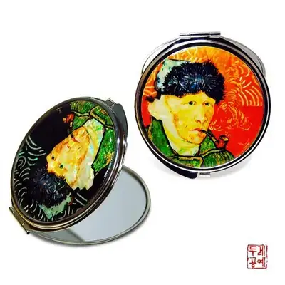 [梵高] 叼烟斗的自画像 手镜