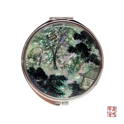郑선 隐谷逸居图 手镜