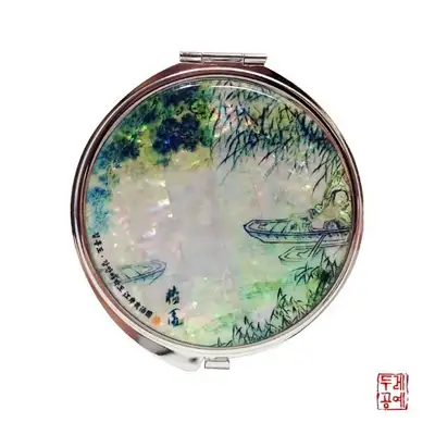 【金弘道】江岸夜泊图 手镜