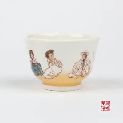 风俗画酒杯