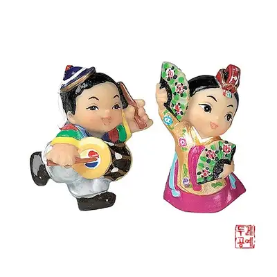 大理石磁铁小人偶 [方子香丹]