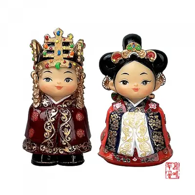 玩偶套装中[新罗王,王妃]