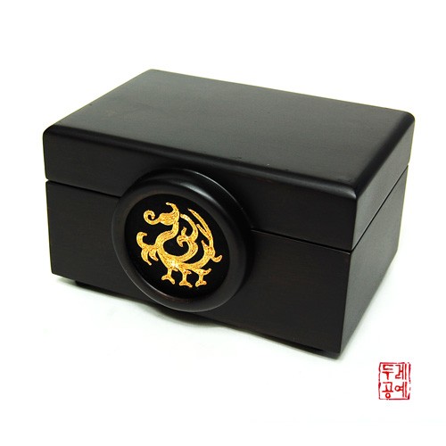 Round Business Card Case - Three-Legged Bird