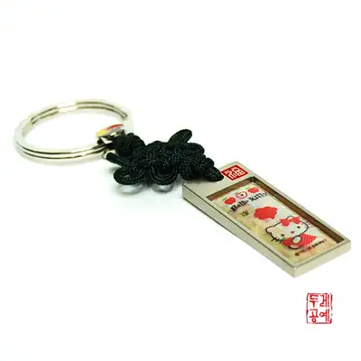 Hello Kitty苹果直角钥匙圈