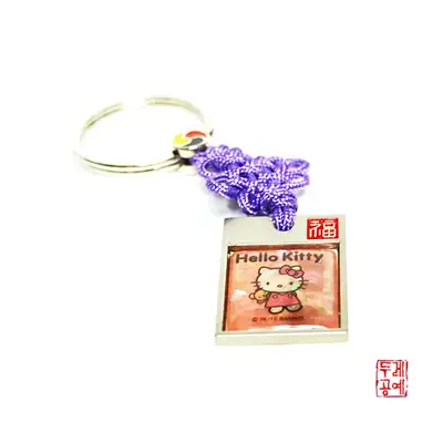 Hello Kitty 泰迪方形钥匙扣