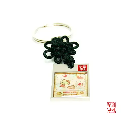Hello Kitty 鳥方形鑰匙圈