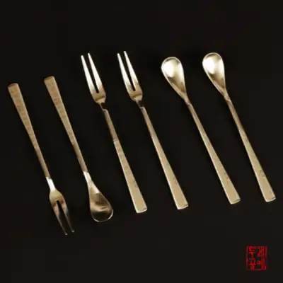 训民正音茶匙叉子套装