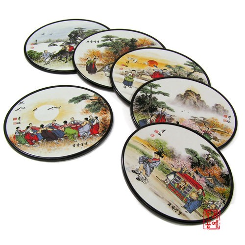 Joseon Daily Life Coaster Set 2 - 6 Types