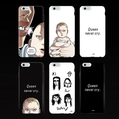 【기자매】Queen never cry ハードケース 6種 / ウェブトゥーン ケース / スマホケース