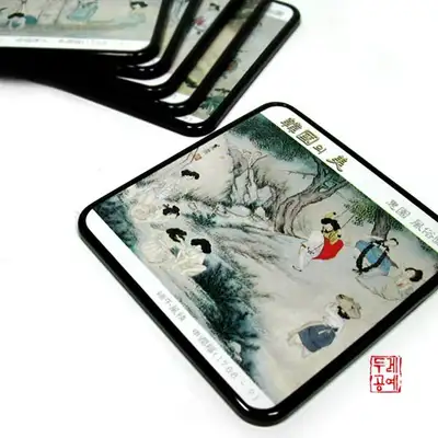 申润福民俗画杯垫 - 6种