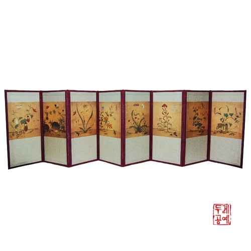 Shin Saimdang Insects and Plants Folding Screen 8-Panel