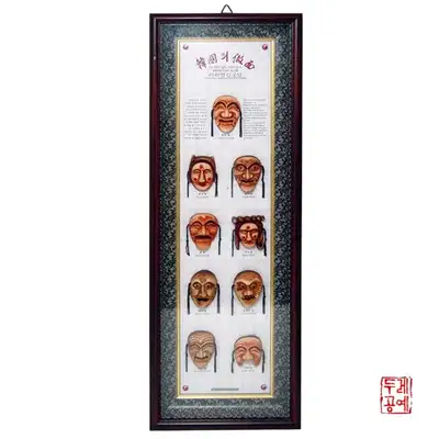 [下回别神巫祭假面]9型假面挂画 - 竖式
