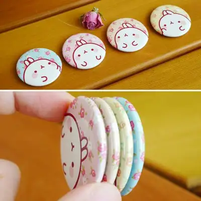 Molang Flower Mini Button Magnet