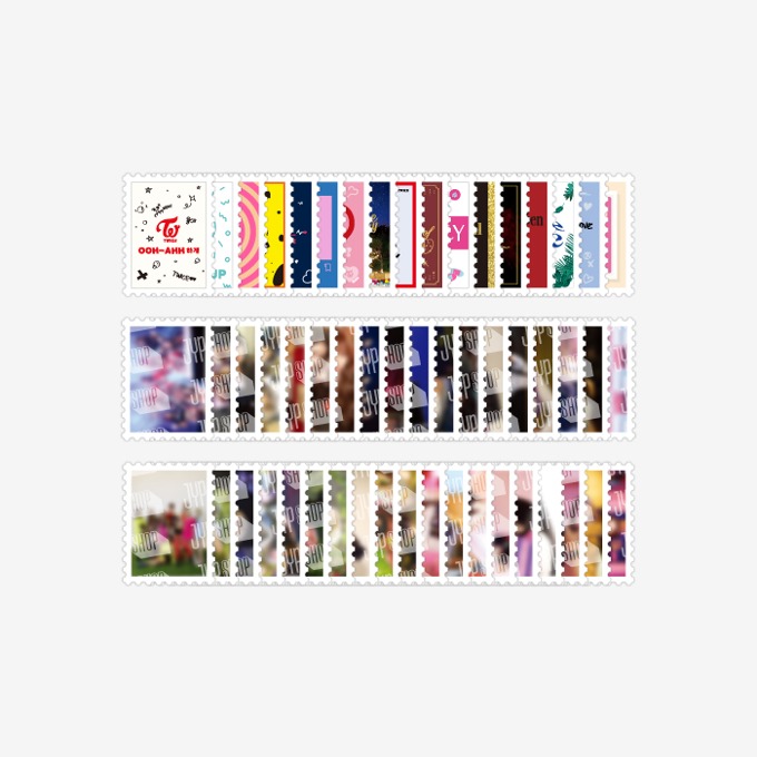 TWICE EXHIBITION STAMP STICKER - TWICE 7TH ANNIVERSARY