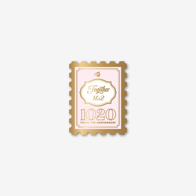 TWICE TOGETHER 1&2 BADGE - TWICE 7TH ANNIVERSARY