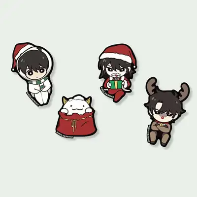 Santa Wood Magnet